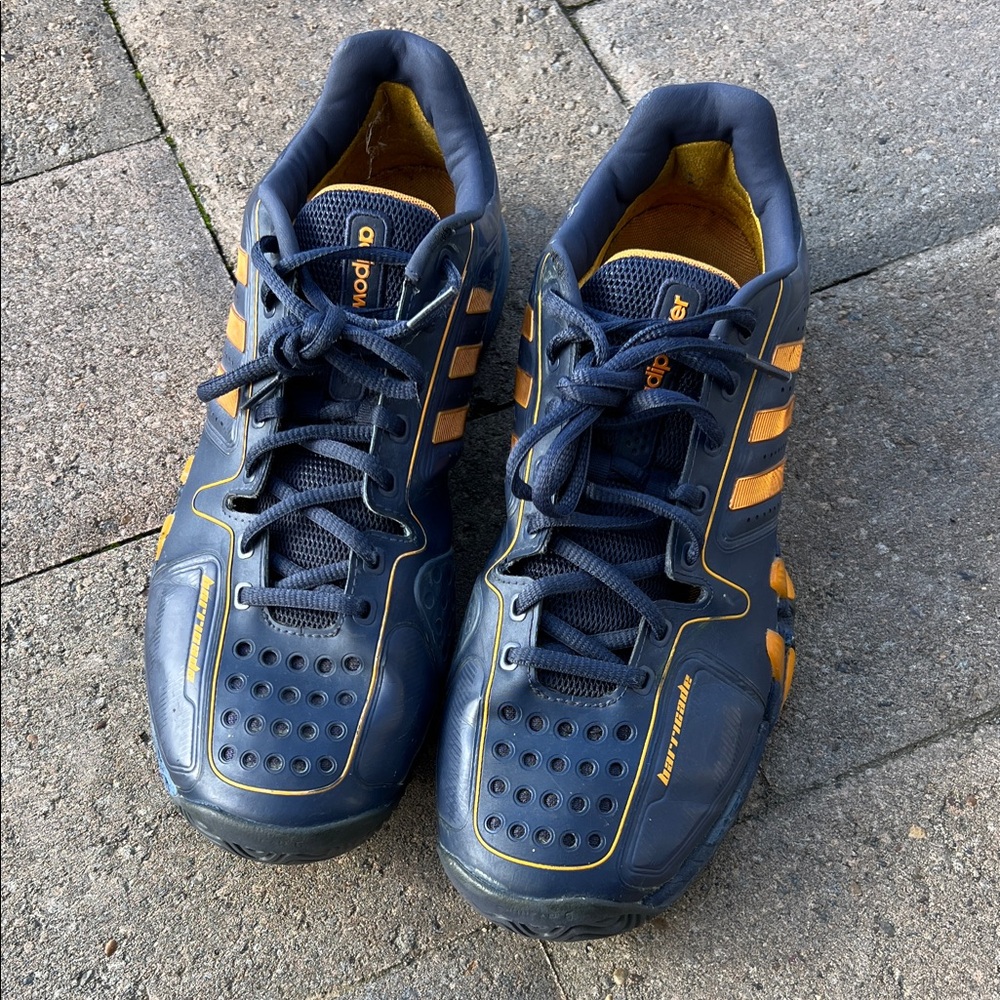 Adidas Men's Blue and Orange Athletic Shoes